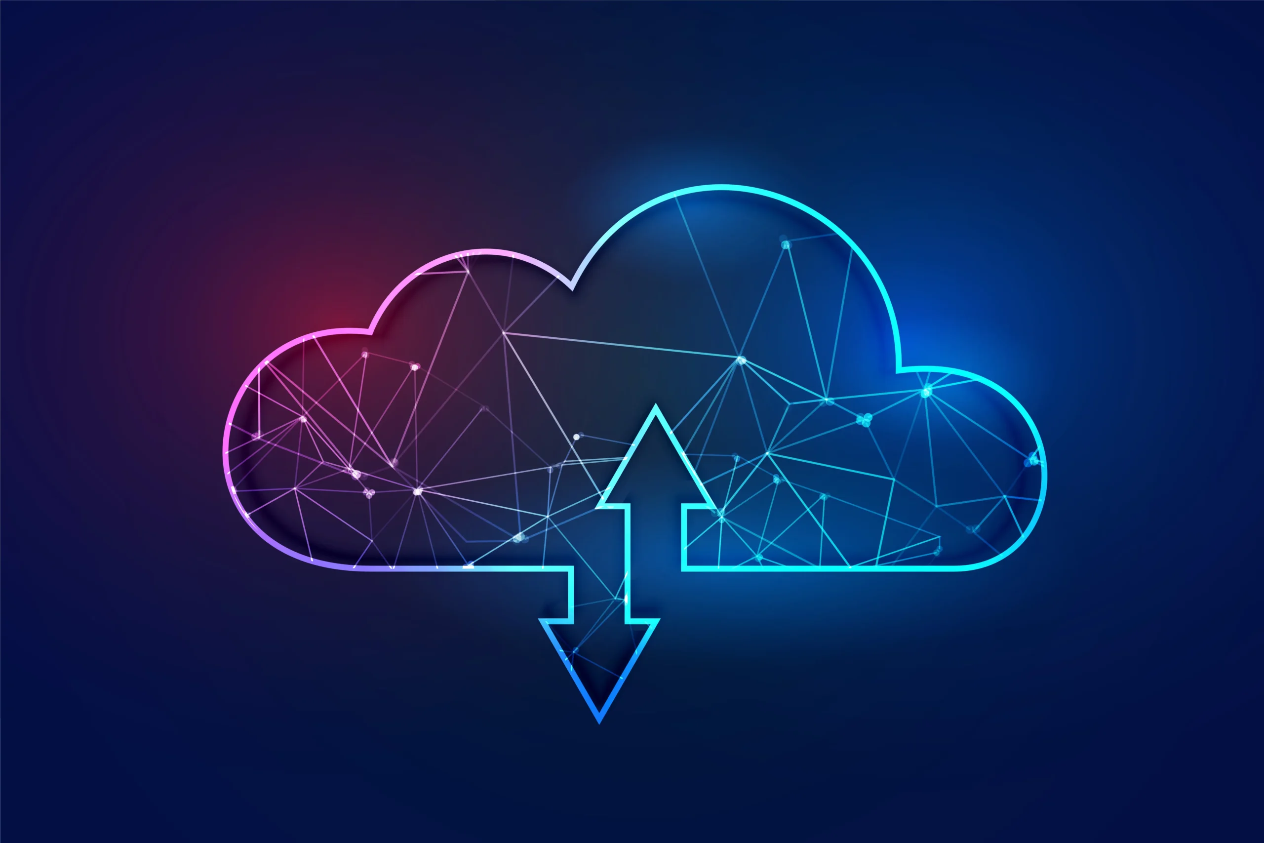 Connected cloud technology representing secure cloud strategy and modernization